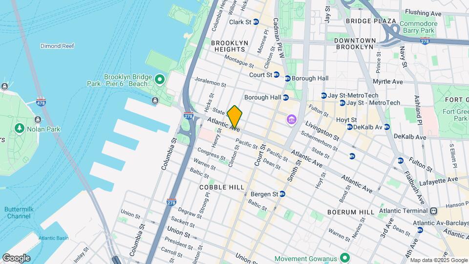 142 Atlantic Ave Map and Location Details