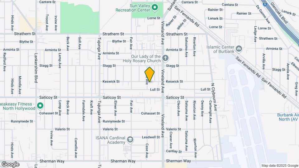 11050 Keswick St Map and Location Details