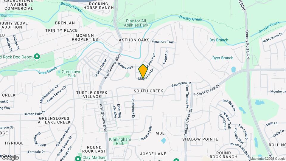 501 Maple Run Dr Map and Location Details