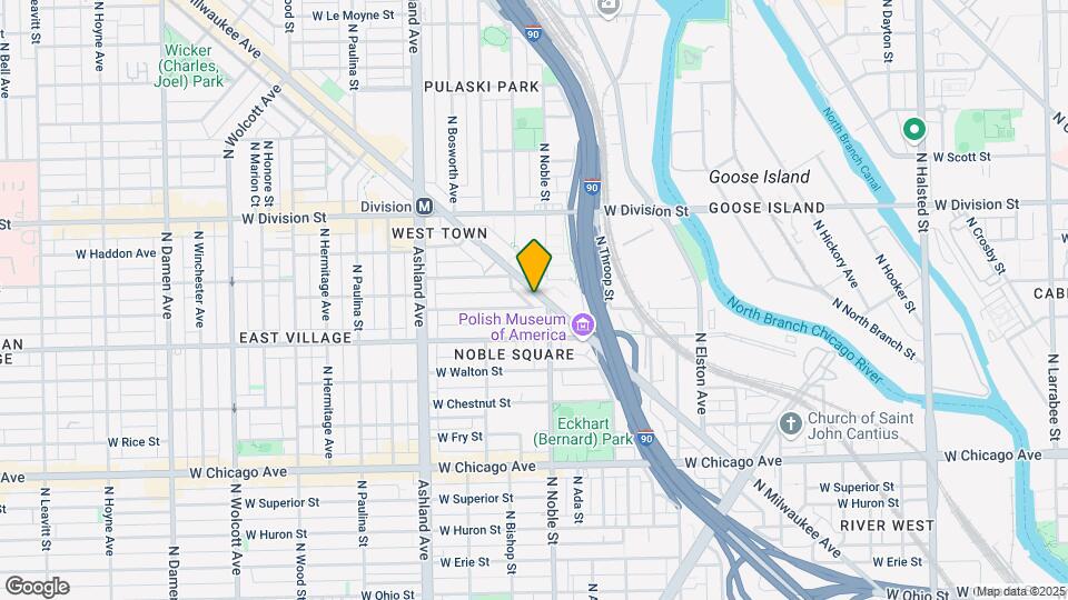 1056 N Milwaukee Ave Map and Location Details