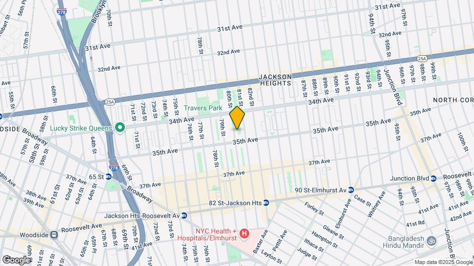 3447-47 80th St Map and Location Details