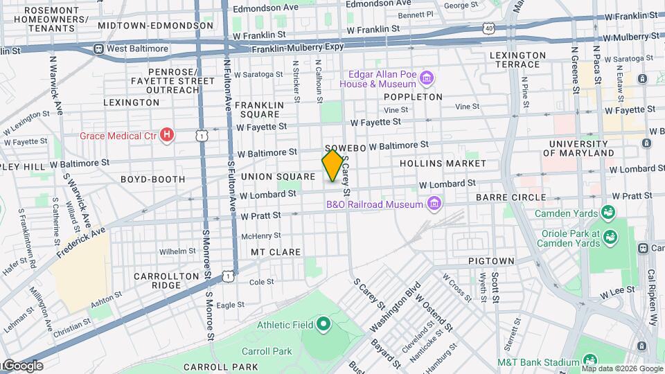 1328 W Lombard St Mapa y Detalles de la Ubicación