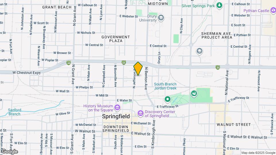 606 N Jefferson Ave Map and Location Details
