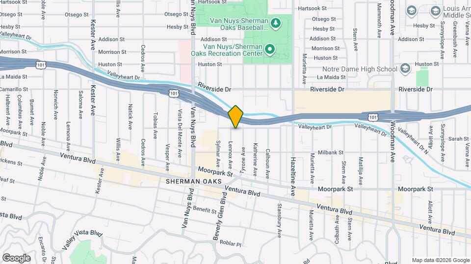 14320 Hortense St Map and Location Details