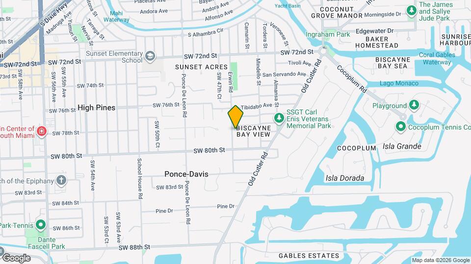 7711 Erwin Rd Mapa y Detalles de la Ubicación