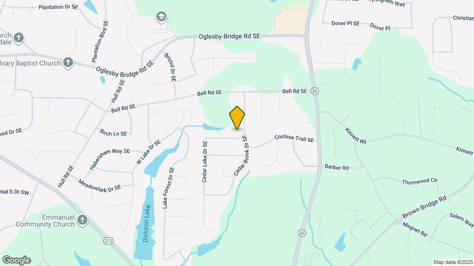 820 Cedar Lake Dr SE Map and Location Details