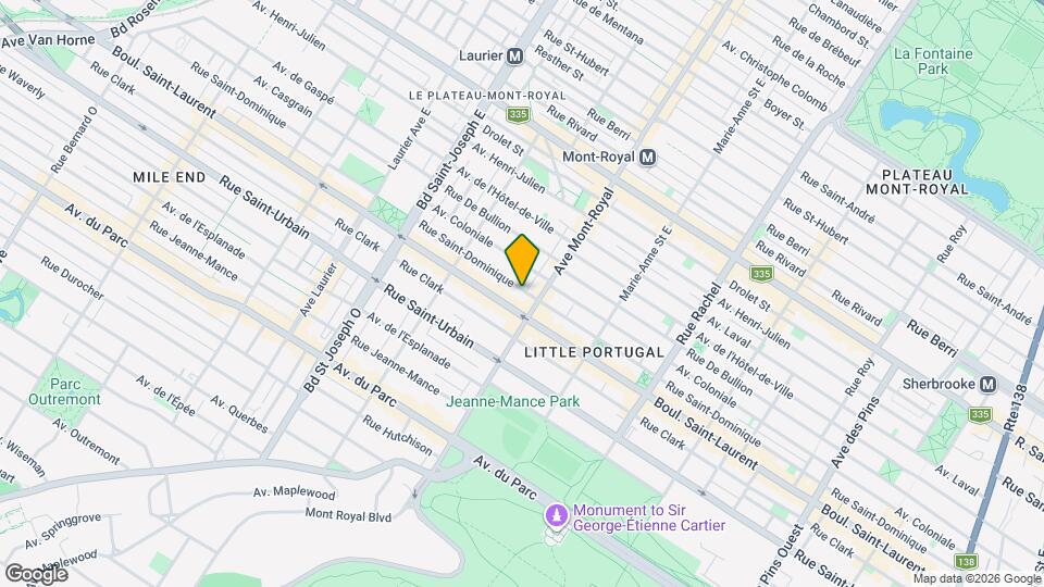 4510-4540 Rue Saint-Dominique Map and Location Details