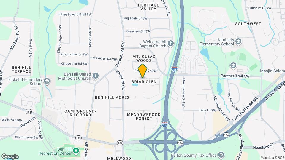 2021 Briar Ridge Way SW Map and Location Details