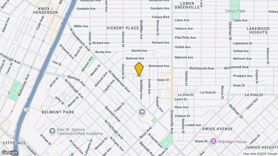 2015 McMillan Ave Map and Location Details