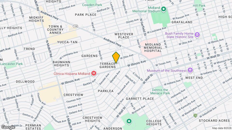 304 Kessler Ave Map and Location Details