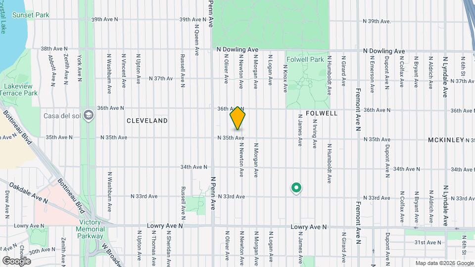 3507 N Newton Ave Map and Location Details