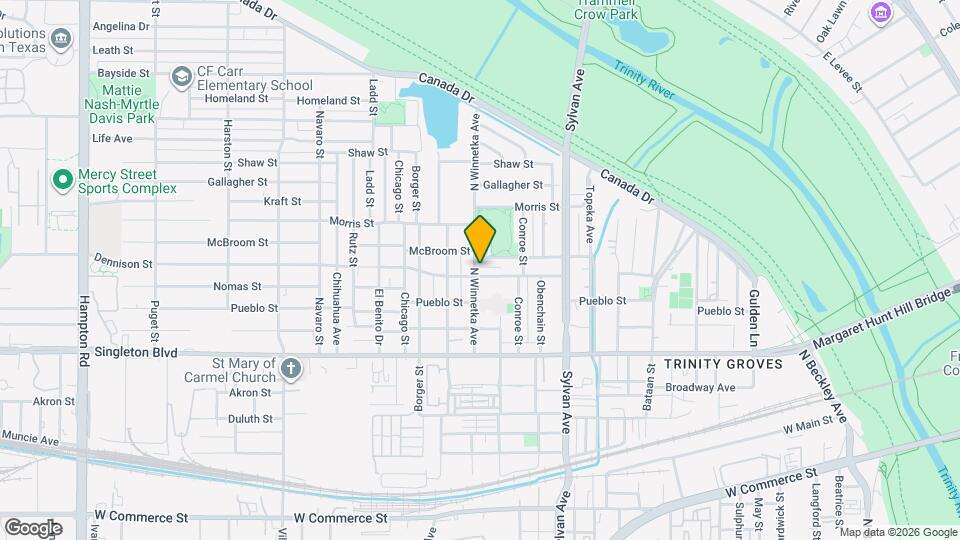1021 Nomas St Map and Location Details