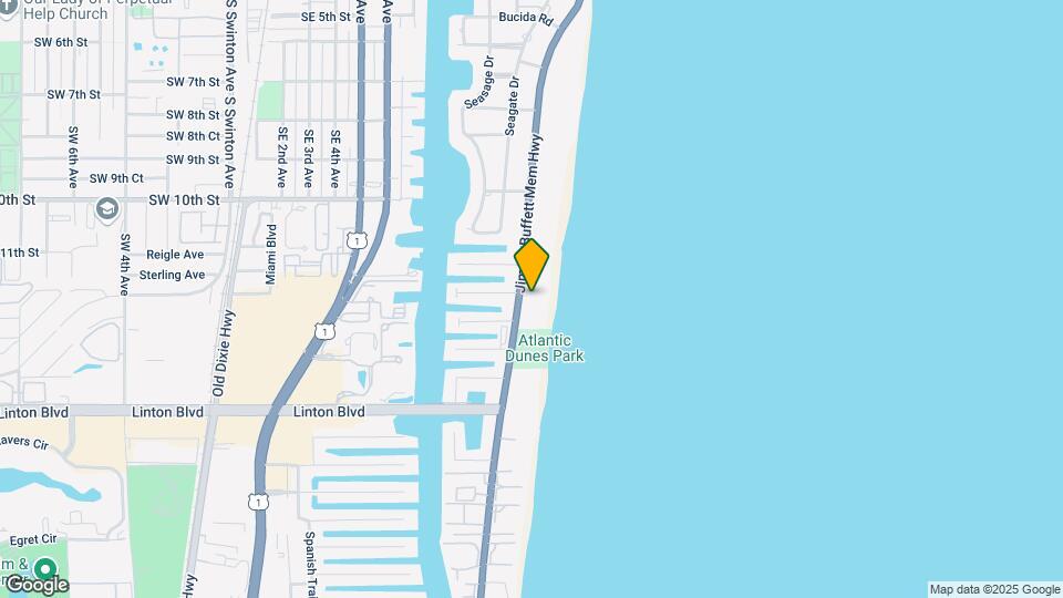 1213 S Ocean Blvd Mapa y Detalles de la Ubicación