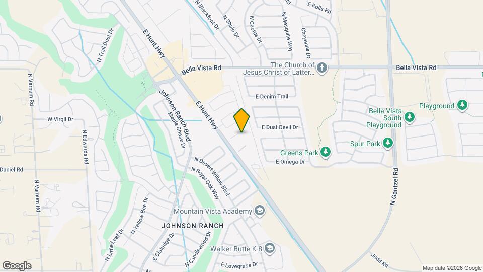 883 E Dust Devil Cir Mapa y Detalles de la Ubicación