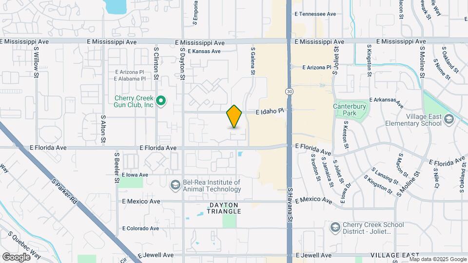 10056 E Carolina Pl Map and Location Details