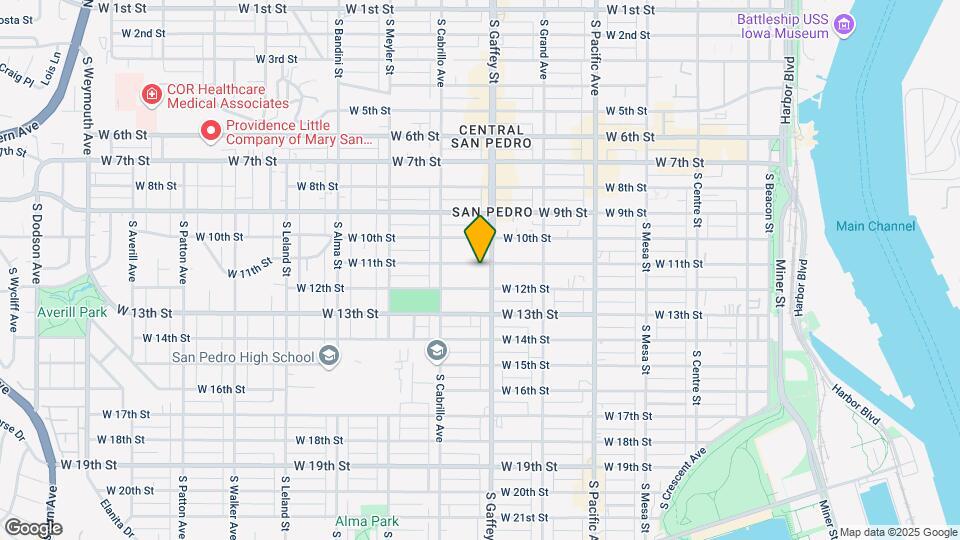 723 W 11th St Map and Location Details