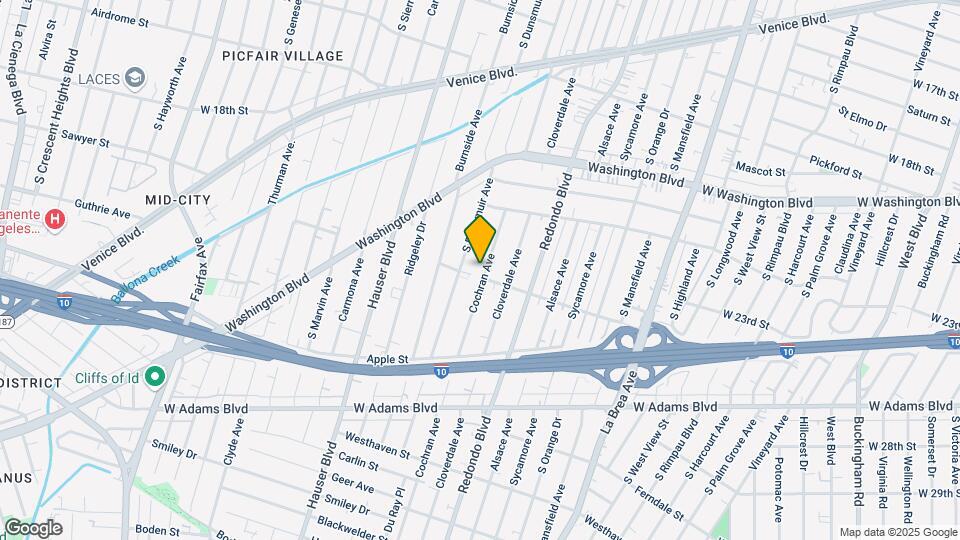2247-2244 S Cochran Ave Map and Location Details