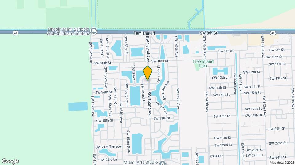 15205 SW 13th Terrace Map and Location Details