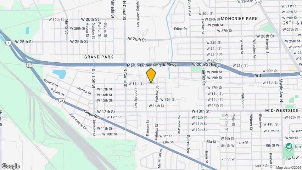 2064 W 18th St Map and Location Details