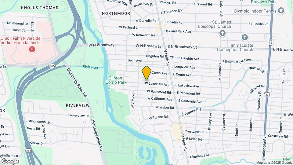 126 W Lakeview Ave Map and Location Details