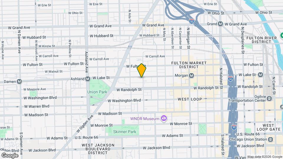 1301 W Lake St Map and Location Details