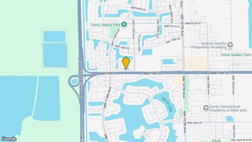 11260 NW 74th Terrace Map and Location Details