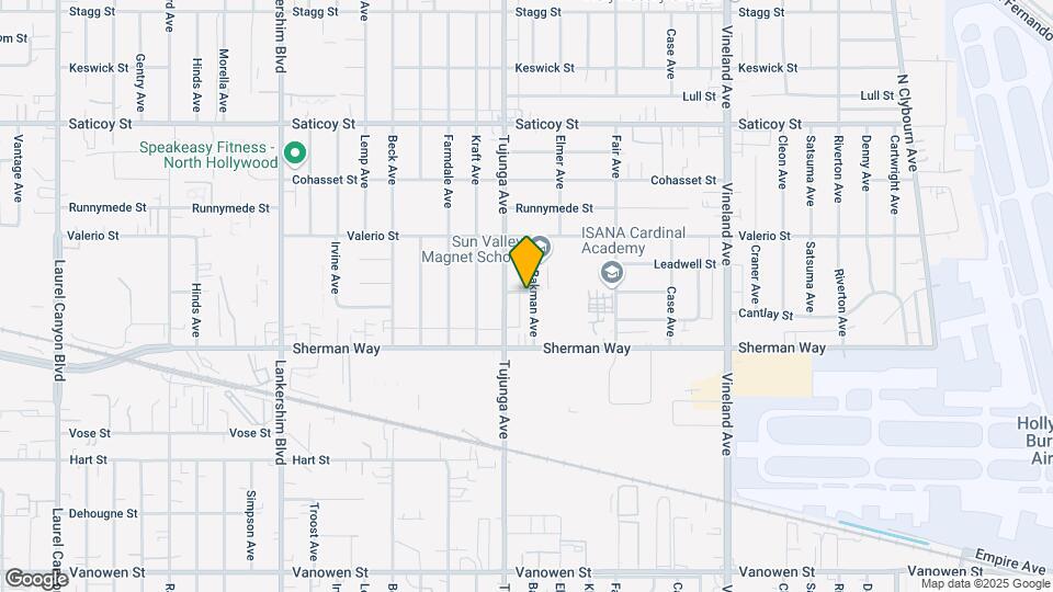 7255 Bakman Ave Map and Location Details