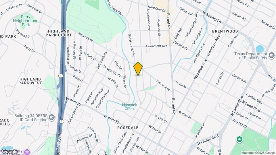 5001 Shoal Creek Blvd Map and Location Details