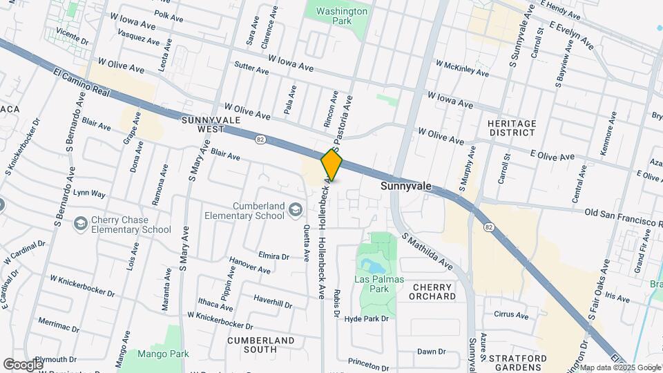 630 Hollenbeck Ave Map and Location Details