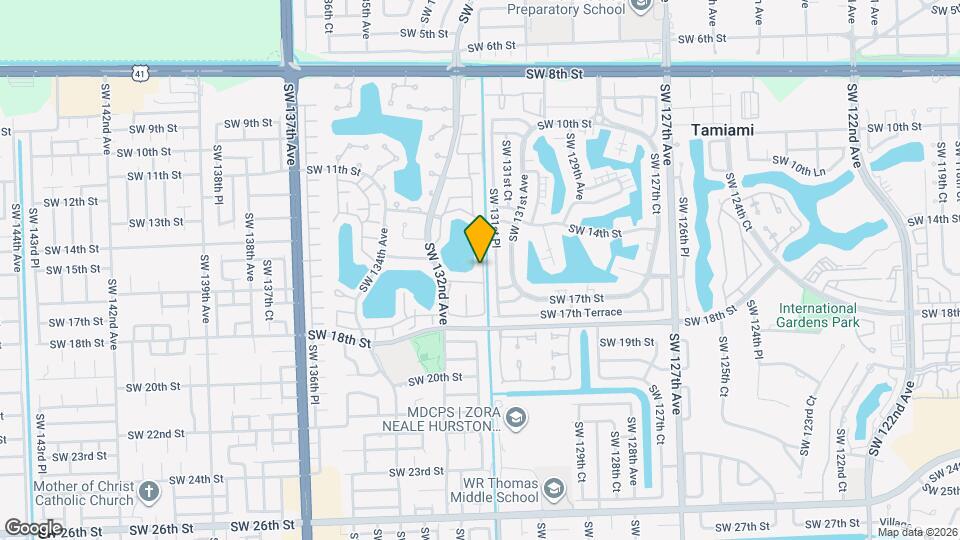 1424 SW 131st Place Cir E Mapa y Detalles de la Ubicación
