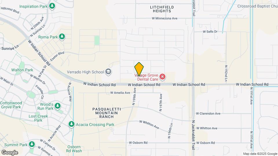 19880 W Monterosa St Map and Location Details