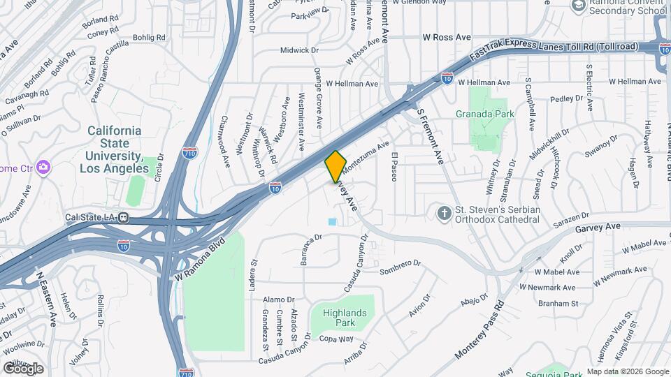 1854 Garvey Ave, Unit 1854 Garvey Ave Mapa y Detalles de la Ubicación