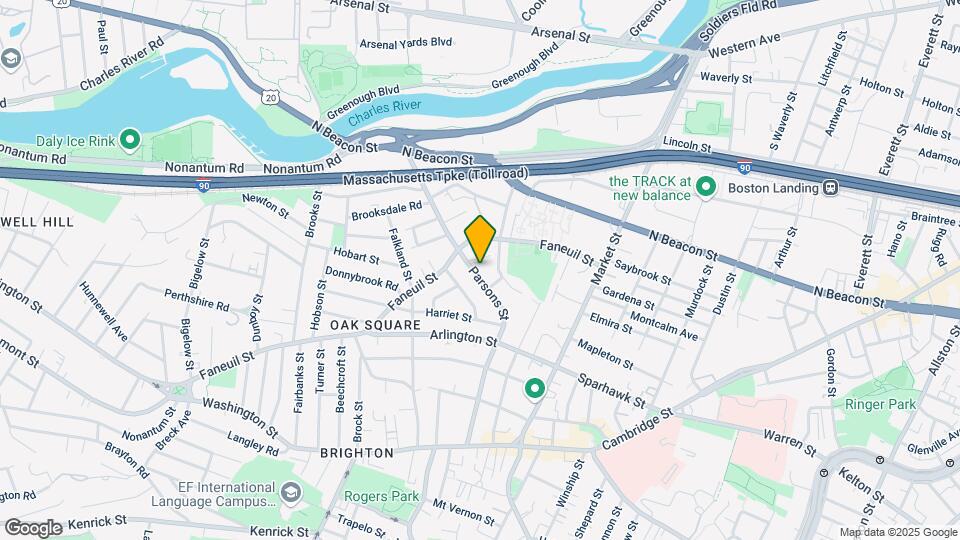 135 Parsons St, Unit 1 Map and Location Details