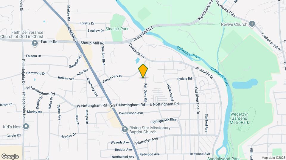 4373 Fair Oaks Rd Map and Location Details