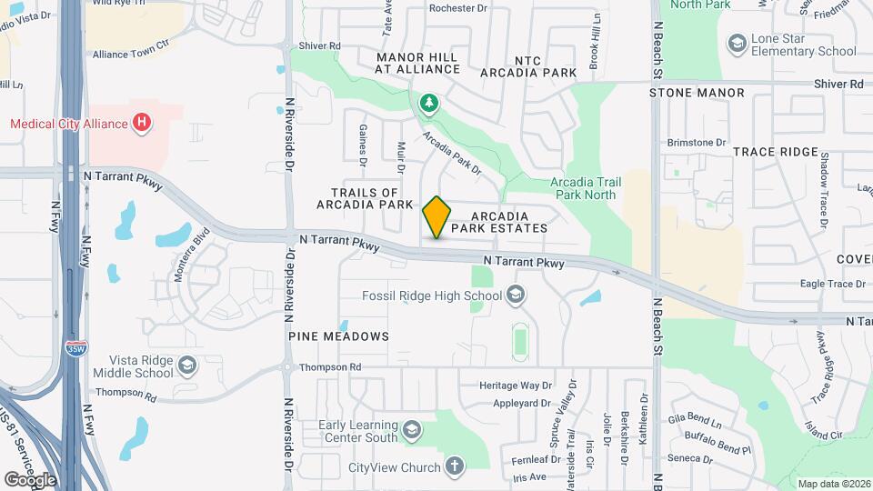 4116 Fossile Butte Dr Map and Location Details