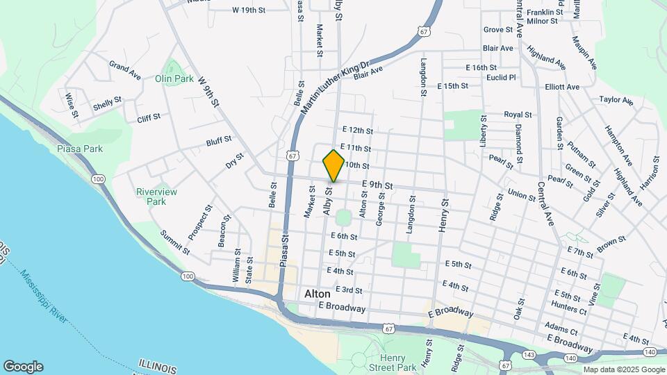 821 Alby St Mapa y Detalles de la Ubicación