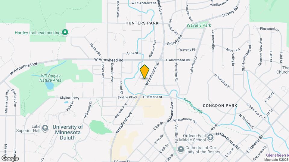 1747 Woodland Ave Map and Location Details