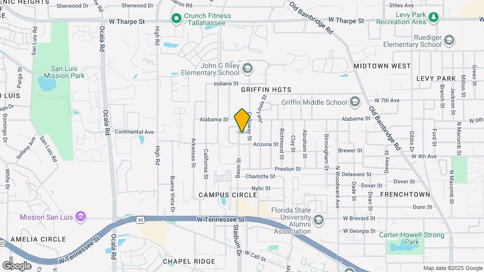 1107 Basin St Mapa y Detalles de la Ubicación