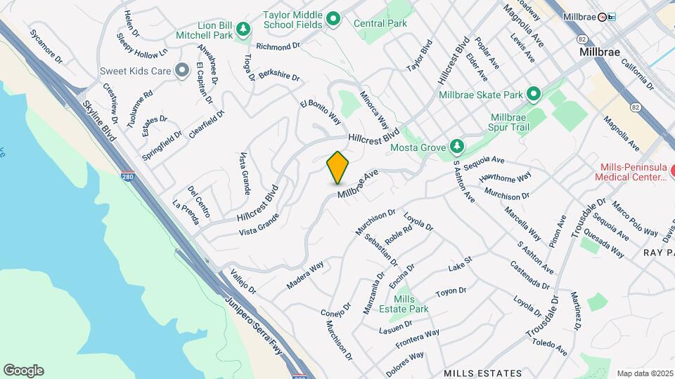 1180 Millbrae Ave Mapa y Detalles de la Ubicación