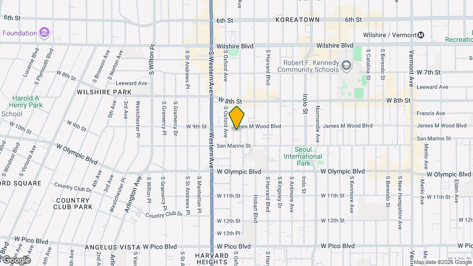 909 S Serrano Ave, Unit 14 Map and Location Details