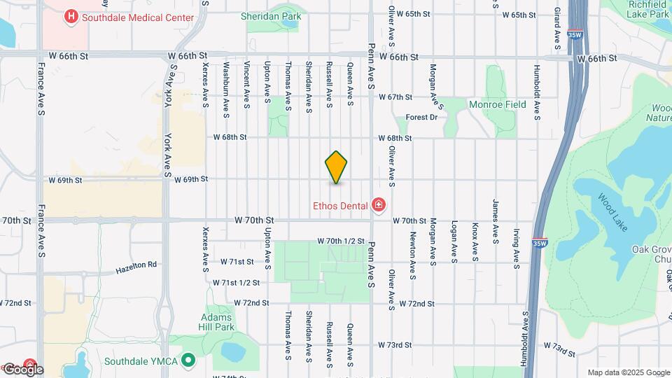 6909 Russell Ave S Map and Location Details