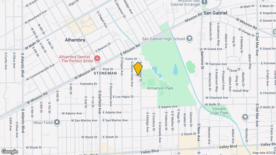 731 S Almansor St Map and Location Details