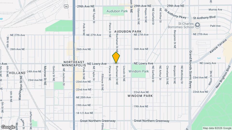 1322 NE Lowry Ave, Unit 1 Map and Location Details