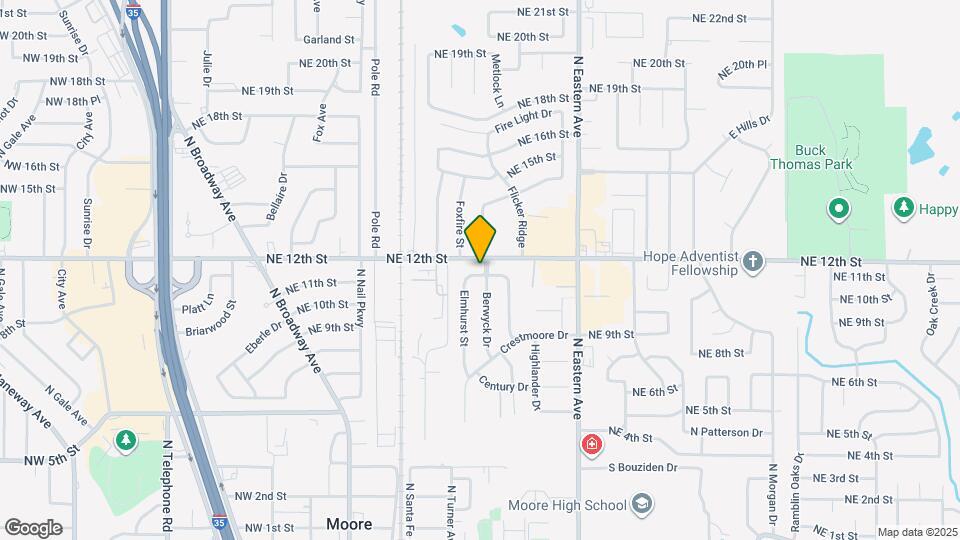 1153 Elmhurst St Map and Location Details