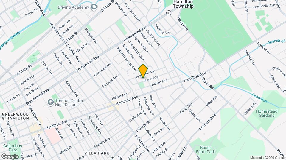 126 D'Arcy Ave Map and Location Details
