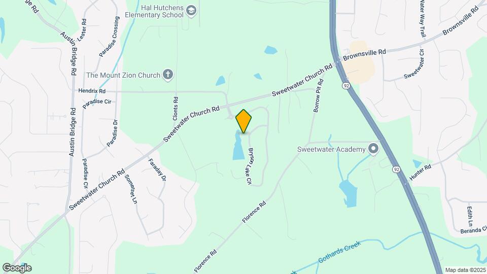 831 Bryson Lake Cir Map and Location Details