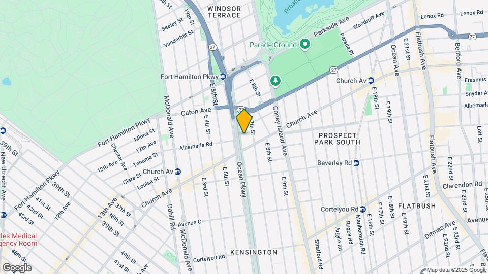 179 Ocean Parkway Map and Location Details