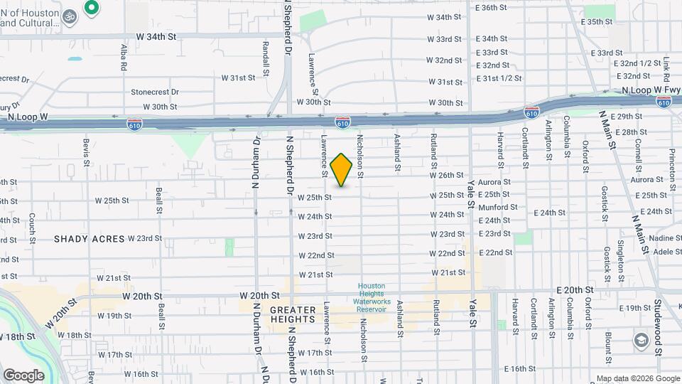 523 W 25th St Map and Location Details