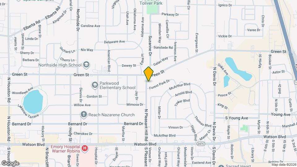 316 N Pleasant Hill Rd Map and Location Details