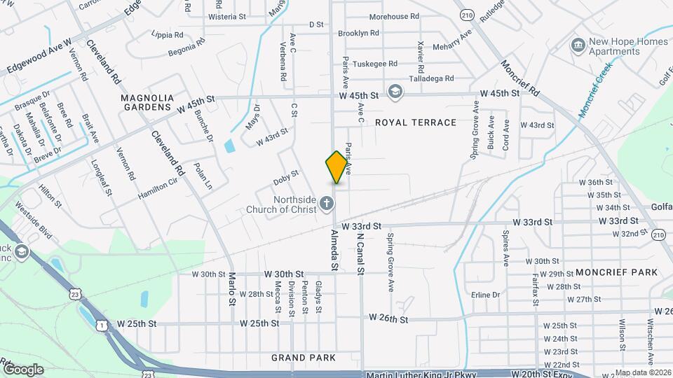 2221 W 39th St Map and Location Details